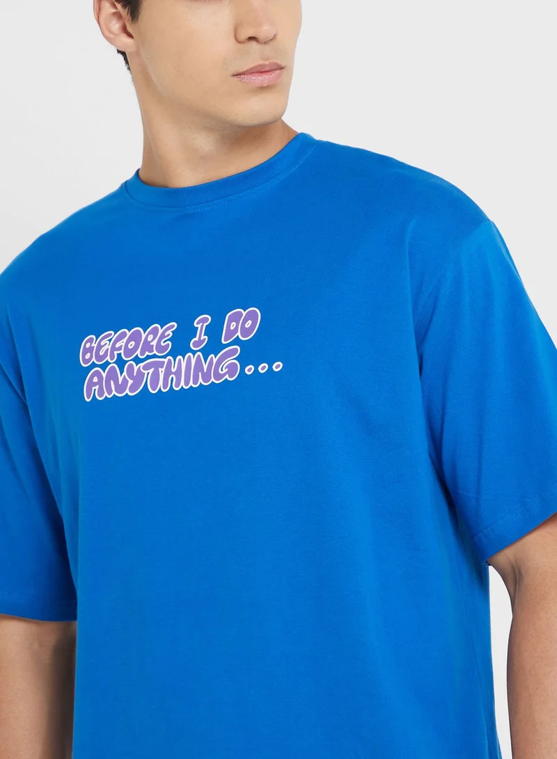 Seventy Five Oversized Graphic Tee
