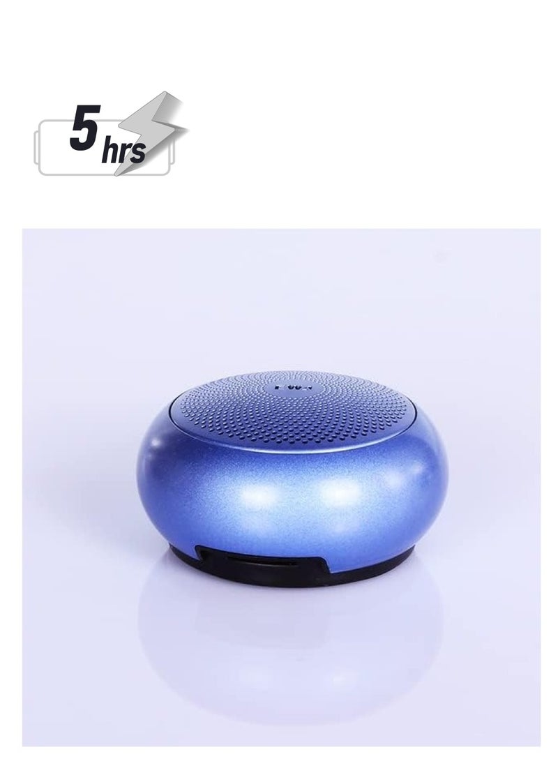 EWA A110 MINI Bluetooth Speaker Portable Metal Wireless Speakers Т𝖶Ѕ Music Player Strong Sound Card Play Speaker (Blue) - Image 1