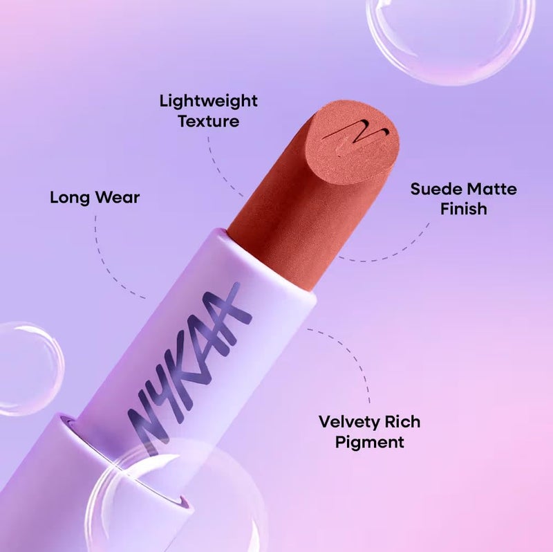 Nykaa Nykaa Cosmetics Superlight Feathertouch Lipstick Wispy 42g - Image 2