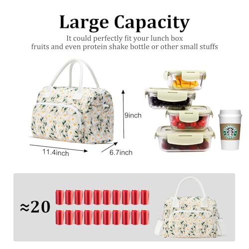 MEXS Insulated Lunch Bag for Women Men Large Reusable Lunch Box Adult Leakproof Portable Cooler Tote Bags for Work Picnic - Image 3