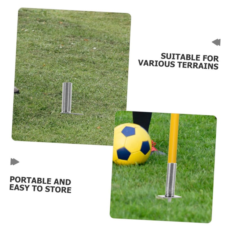 2Pcs Soccer Training Spring Loaded Flag Spike with Metal Base for Field Marking and Agility Training - Image 4