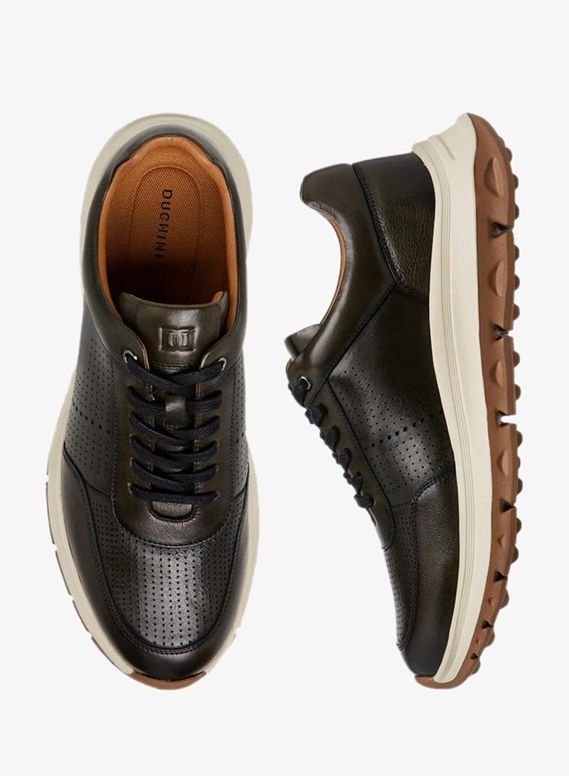 دوتشيني حذاء رياضي رجالي برباط وفتحات جانبية - Image 3