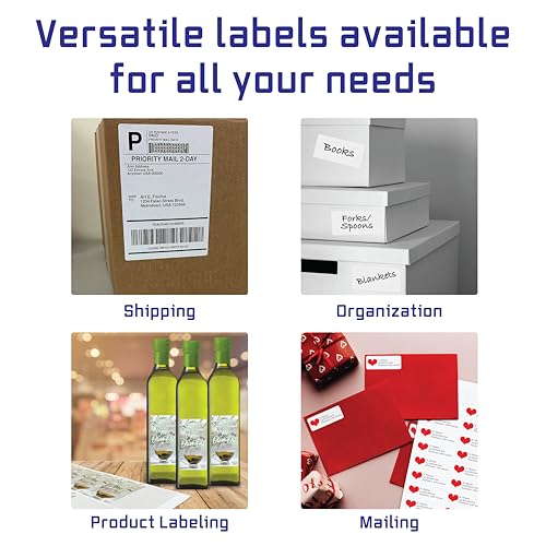 Blank Labels Integrated Shipping Labels with Paper Receipts – 8.5" x 11", Permanent Adhesive, Inkjet & Laser Compatible, 250 Sheets (250 Labels), Made in USA - Image 5