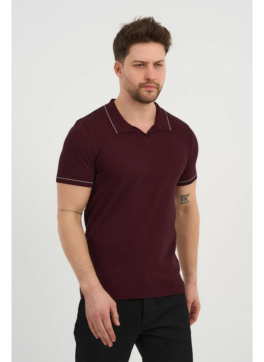 الكسندر جاردي Resort Collar Knitwear T-Shirt