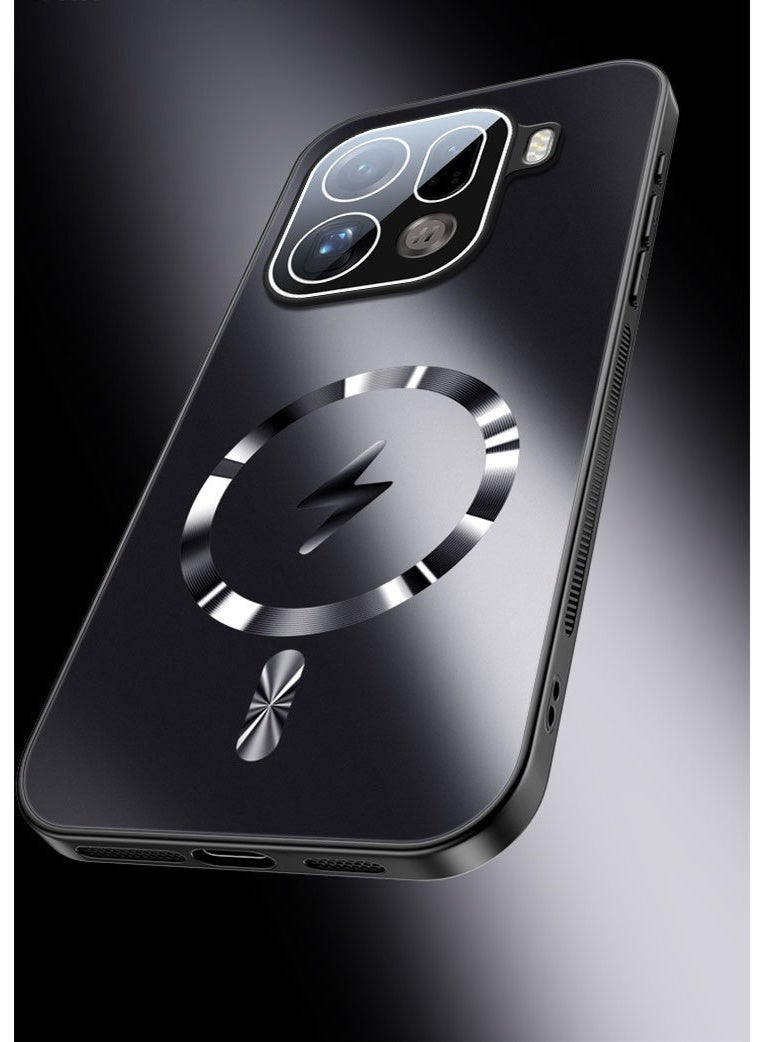 general Magnetic Case for OPPO Find x9 Pro, Matte Back Cover and Supports Wireless Charging with Lens Film, Military Shock Protection Slim Protective Case - Image 5