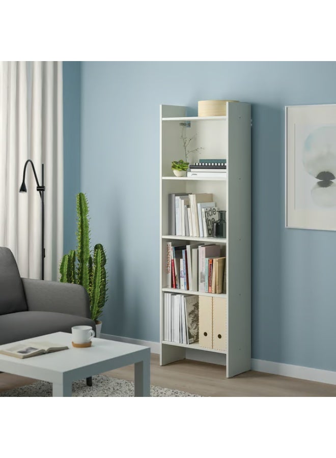 IKEA (イケア) Modern white bookcase (50x25x160 cm) for stylish organization of your space - Image 2