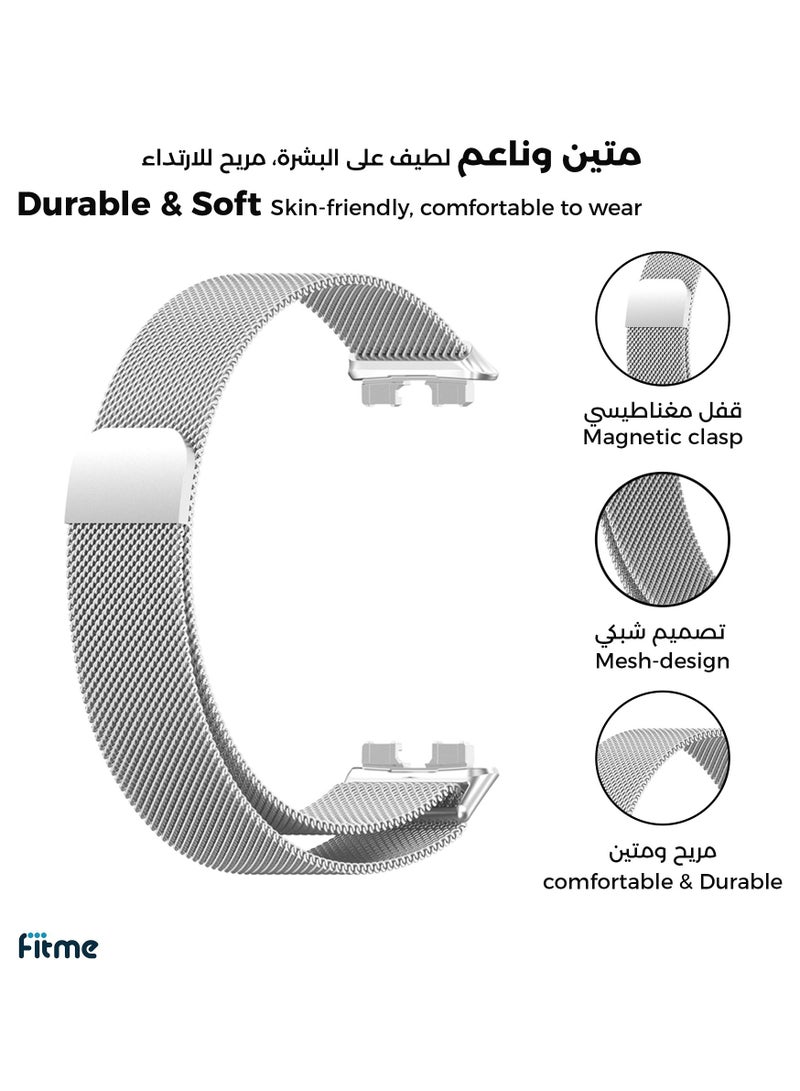 FITME Stainless Steel Replacement Band For Huawei Band 8 / Band 9 - Image 2