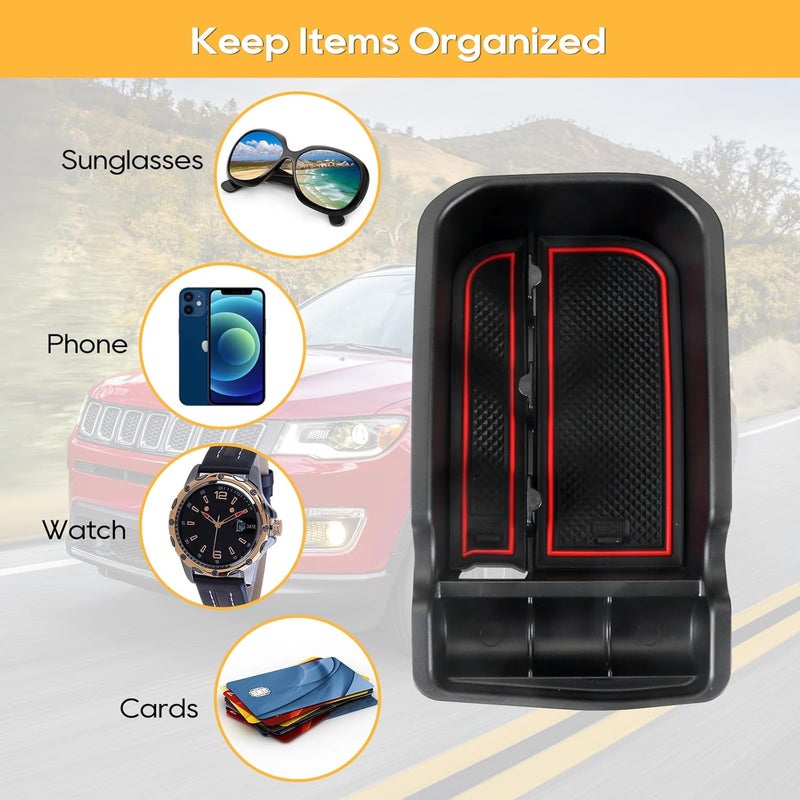 LFOTPP Car Center Console Armrest Box for Jeep Compass - Image 4