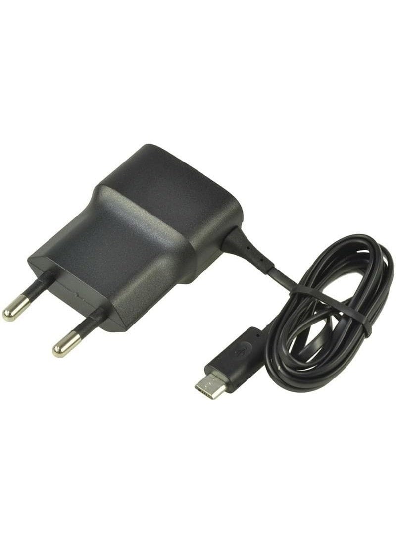 شاحن AC-20X مع كابل Micro USB بطول 1.5 متر، متوافق مع نوكيا 1 بلس، 1.4، C1+، 215 4G - أسود - Image 1
