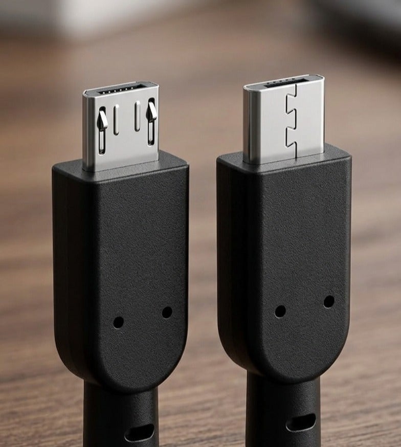 شاحن AC-20X مع كابل Micro USB بطول 1.5 متر، متوافق مع نوكيا 1 بلس، 1.4، C1+، 215 4G - أسود - Image 3
