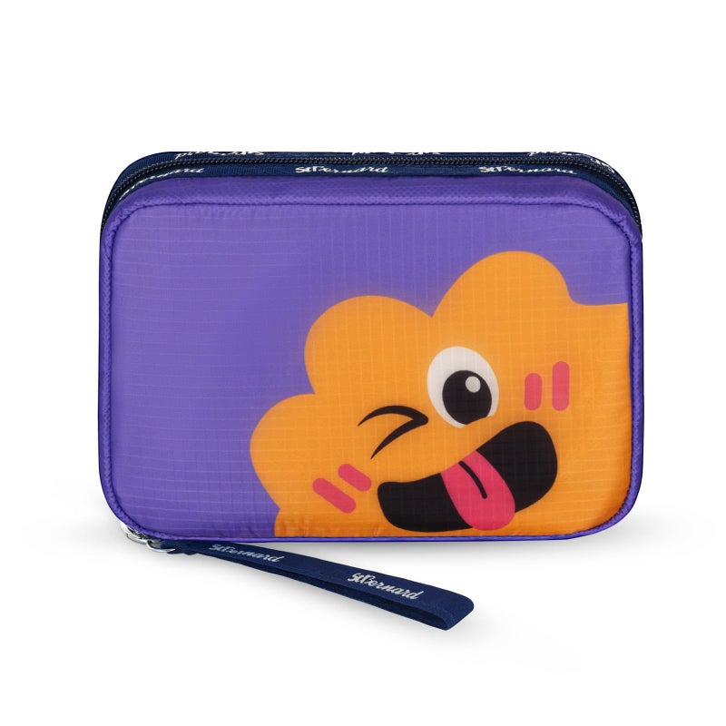 StBernard Small First Aid Kit for Kids and Adults, Medical Kit with Digital Thermometer for Home, Travel, Hiking, Backpack, 6.3x4.33x1.97in, Purple - Image 1