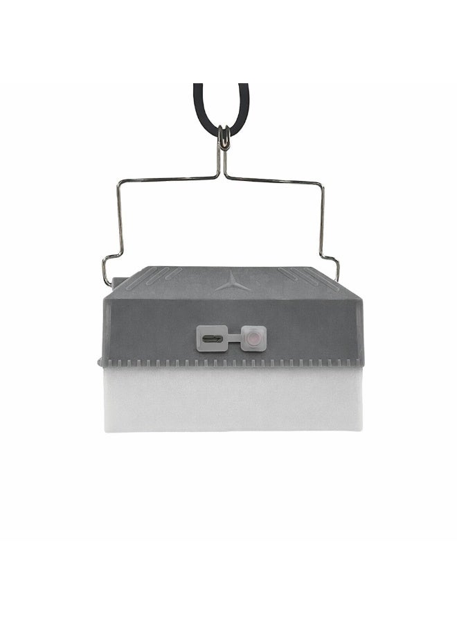 ليد مصباح LED شمسي مربع 3028S - مصباح معلق يعمل بالطاقة الشمسية ومنفذ USB من النوع C، فانوس LED خارجي ساطع، مصباح قابل لإعادة الشحن للأسواق الليلية وباعة الشوارع - Image 5