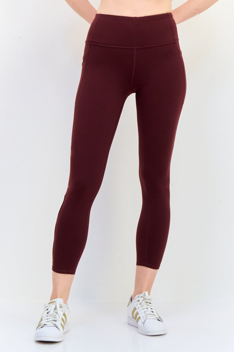 SKECHERS Women Sportswear Fit Training Legging, Maroon - Image 1