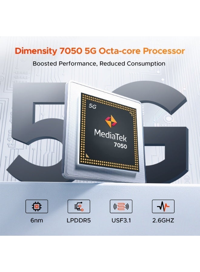 دوجي هاتف دوجي في ماكس برو 5G المتين، بطارية 22000 مللي أمبير، سعة تخزين 32 جيجابايت + 512 جيجابايت / يدعم بطاقة ذاكرة خارجية حتى 2 تيرابايت، هاتف ذكي متين بنظام أندرويد 14، كاميرا 108 ميجابكسل + 20 ميجابكسل مع رؤية ليلية، شاشة IPS مقاس 6.58 بوصة بدقة FHD+ ومعدل تحديث 120 هرتز، مقاوم للماء بمعيار IP68/IP69K، يدعم تقنية NFC/OTG/التعرف على الوجه، وزن 1.18 رطل - Image 2