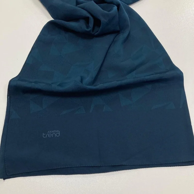 ARMINE Trend J.capri Dark Petrol Green Patterned Shawl 7-135