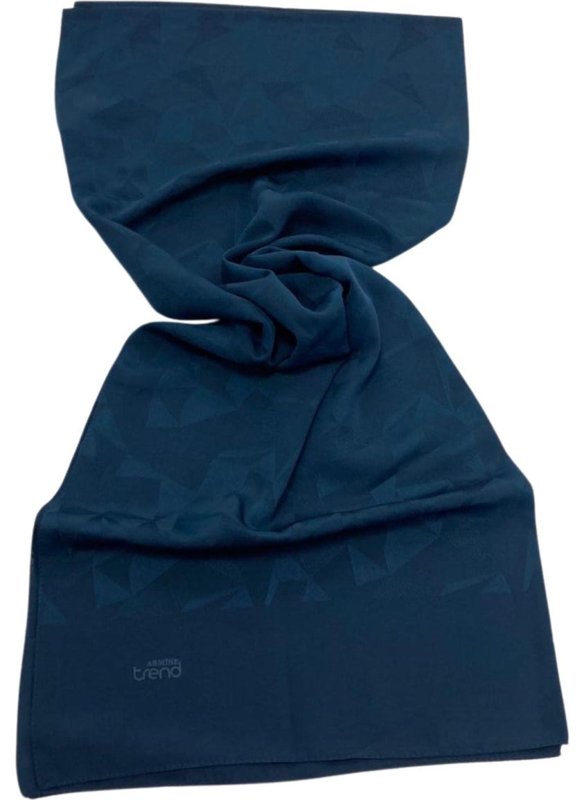 Armine - Trend J.capri Dark Petrol Green Patterned Shawl 7-135 - Image 1