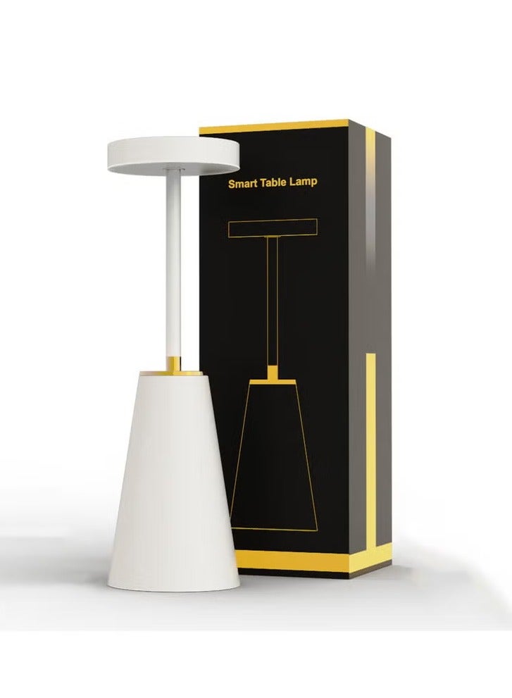 عربست مصابيح طاولة لاسلكية قابلة لإعادة الشحن بقدرة 2000 مللي أمبير في الساعة تعمل بالبطارية، مصباح مكتب LED محمول لغرفة النوم والأماكن الخارجية والتخييم - Image 1