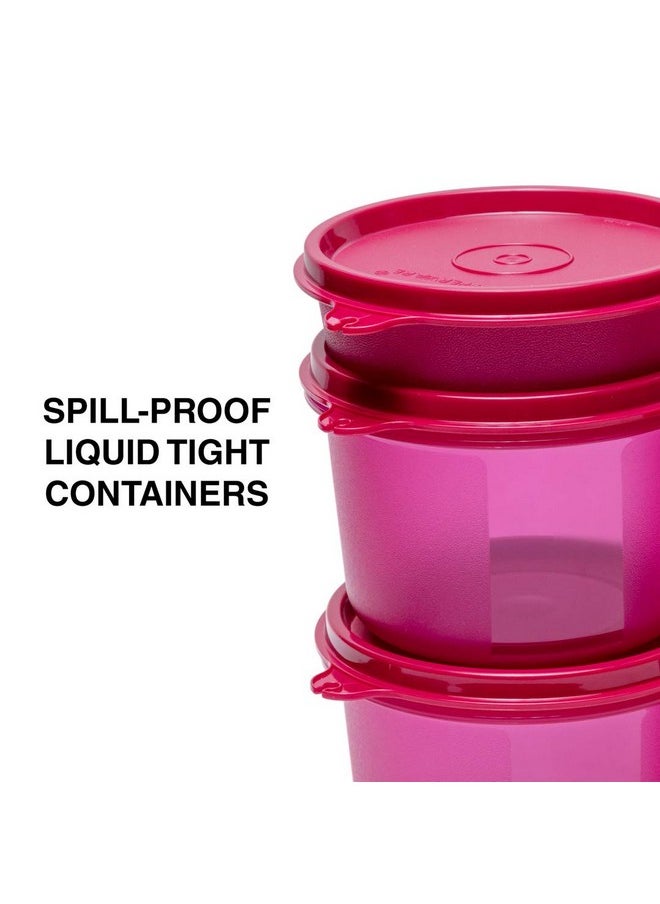 Tupperware - Tupperware Plastic Elegant Lunch Set For Women (Pink), 180 ml - Image 1