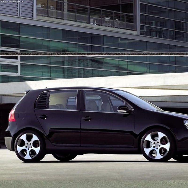 غطاء فتحات تهوية النافذة الجانبية الخلفية من Golf 5 MK5، مصنوع من ألياف الكربون وABS، جناح، عبوة مزدوجة - Image 4