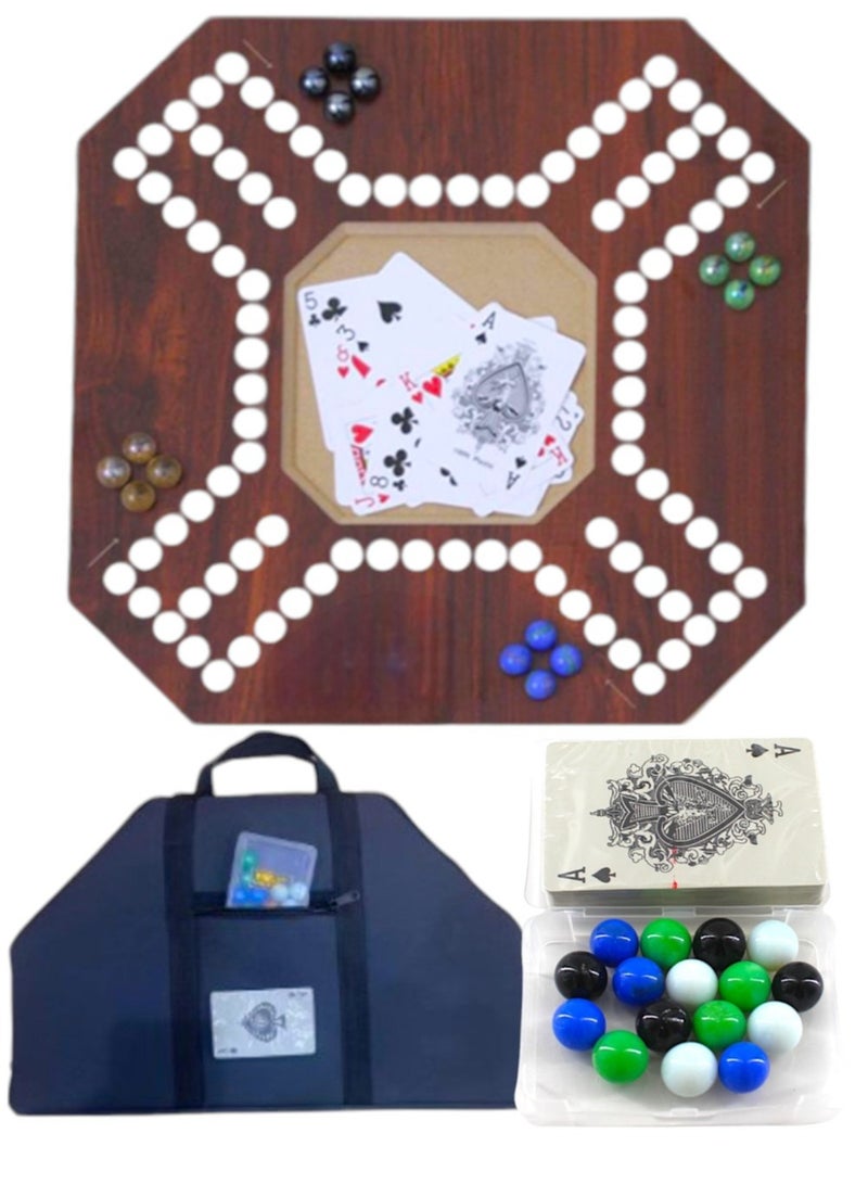 Jackaroo 3 in1 Combo Of Jackaroo Board Game With Carry Bag Size 45 x 25 cm And Jackaroo Marbles - Image 1