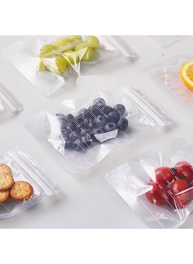 50Pcs 250ML Breastmilk Storage Bags for Breastfeeding Doubled Sealed Breast Milk Storing Bags BPA Free Self Standing Breastmilk Bags