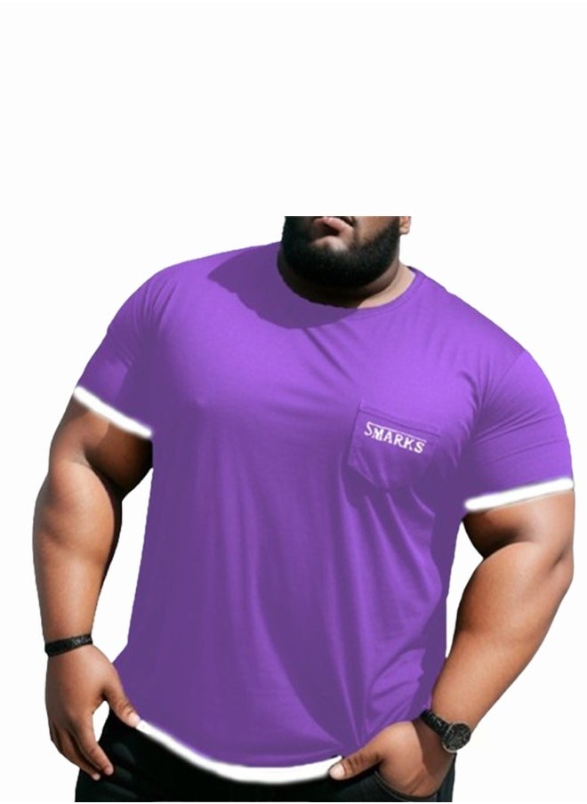 Generic - Big Size t-shirt for men - Purple - Image 1