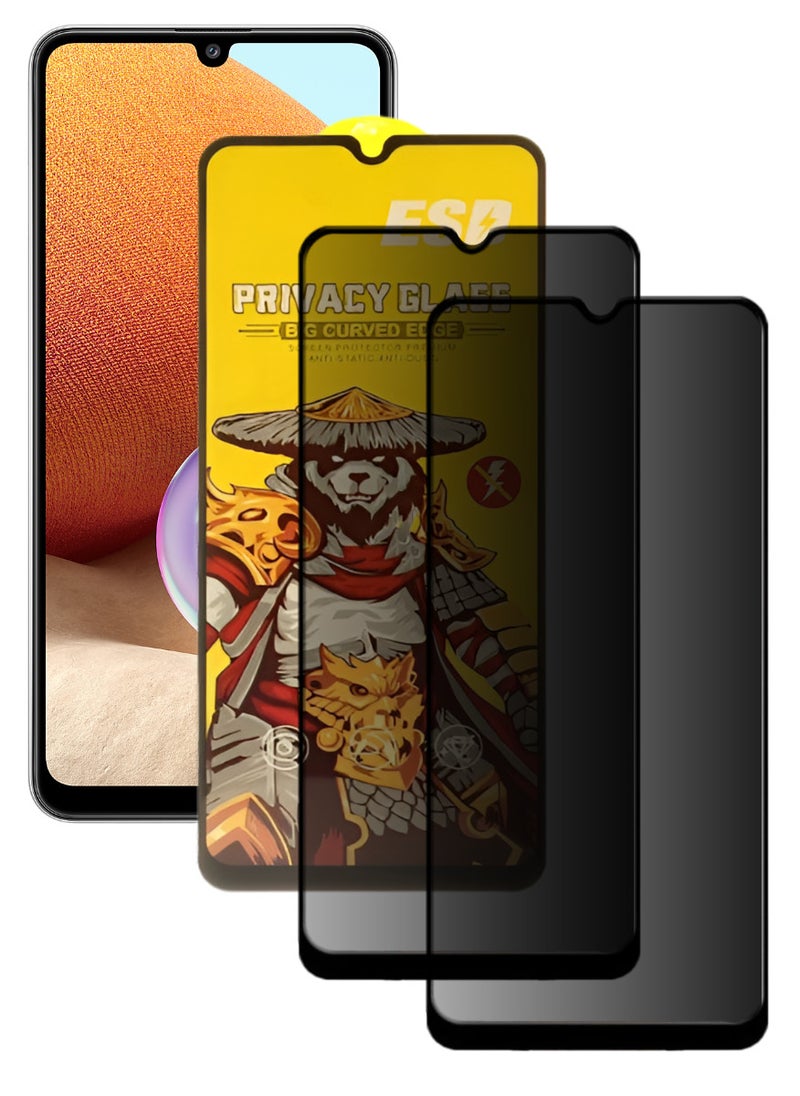 ESD 2 Pieces Tempered Dustproof Privacy Glass Screen Protector Compatible For Samsung Galaxy A32 4G - Image 1