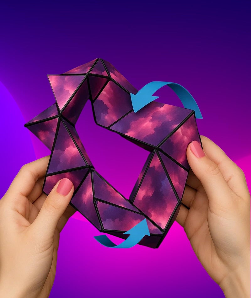 AGMITRAKA 2pcs Magnetic Cube Puzzle, Infinity Cube 3D Puzzle for Kids and Adults, Educational Toy, Fidget Sensory Game for Creative Mind - Image 5