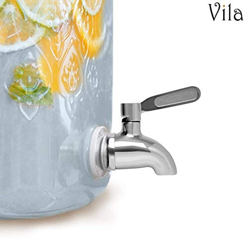 Vila Beverage Dispenser Replacement Spigot by  - Stainless Steel Rust-free Spout - Dispenser for Beverages - Easy - Image 1