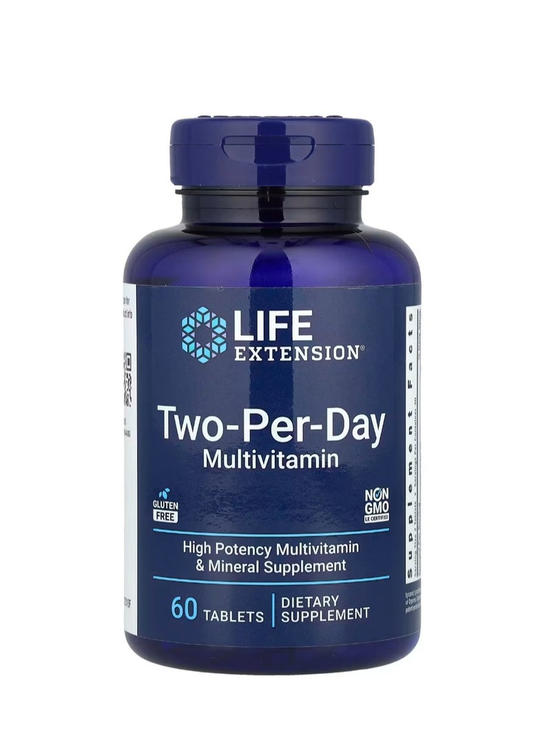 Life Extension Two-Per-Day Multivitamin 60 Tablets - Image 1