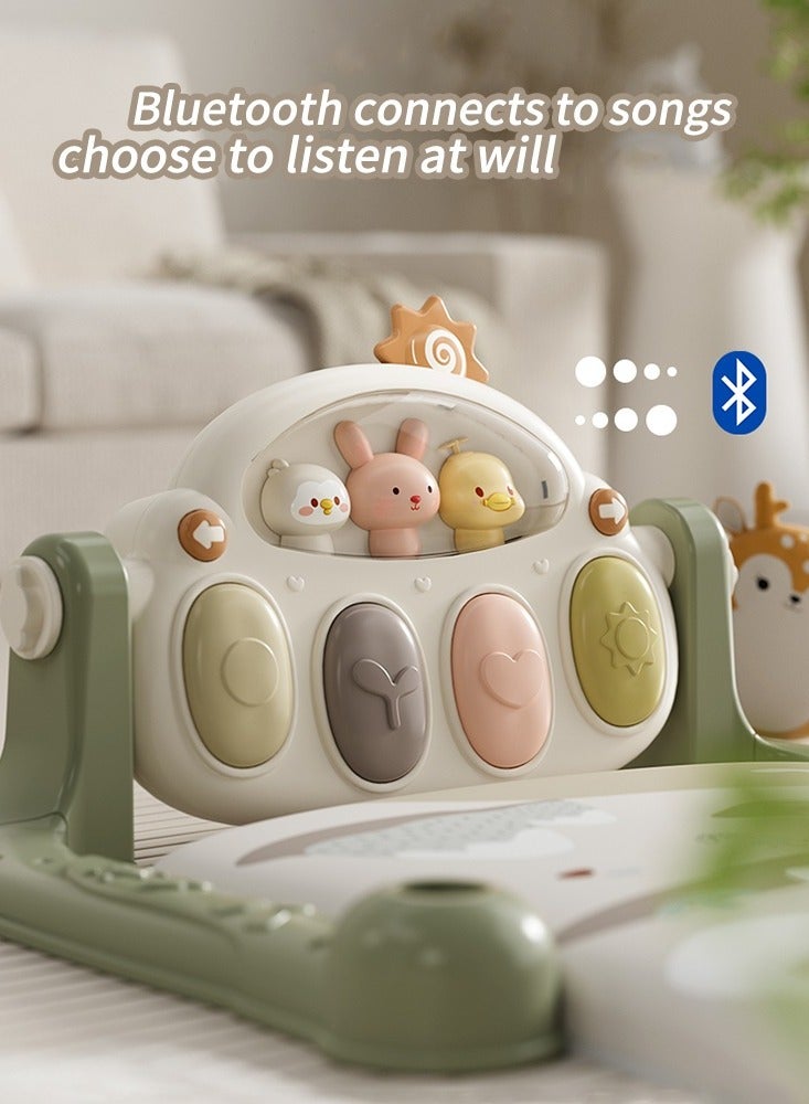 Babydream Baby Play Mat with Hanging Toys and Piano Green - Image 4