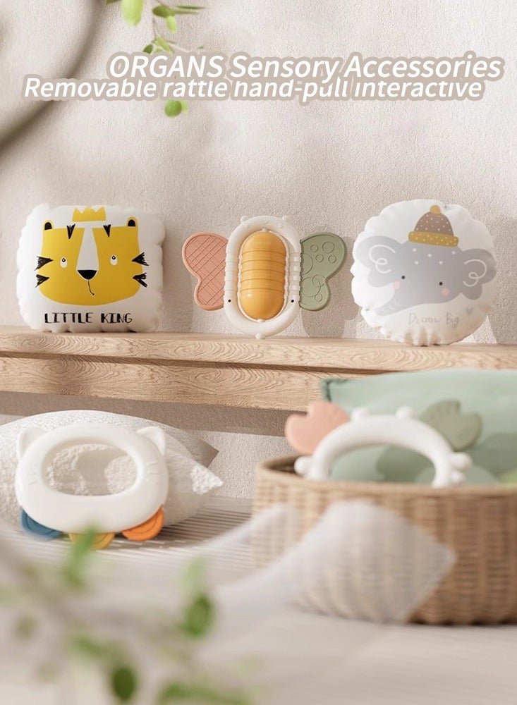 Babydream Baby Play Mat with Hanging Toys and Piano Green - Image 5