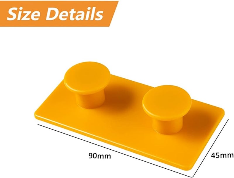 Double Hook 8 قطع خطافات حائط قوية لاصقة لتعليق حقيبة الظهر، المنشفة، المفاتيح، المعطف - Image 3