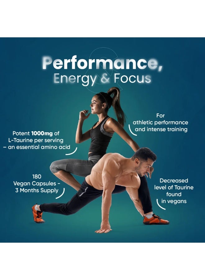 ويت وورلد إل-تورين 1000 مجم – 180 كبسولة، صنع في المملكة المتحدة – يدعم الطاقة، التحمل وصحة الجهاز العصبي - Image 2