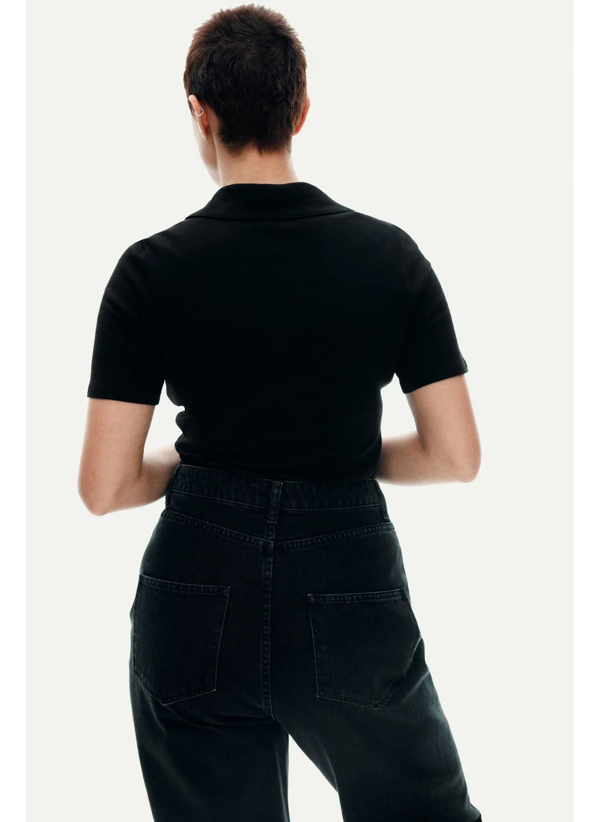 اتش اند ام Fitted Polo Shirt