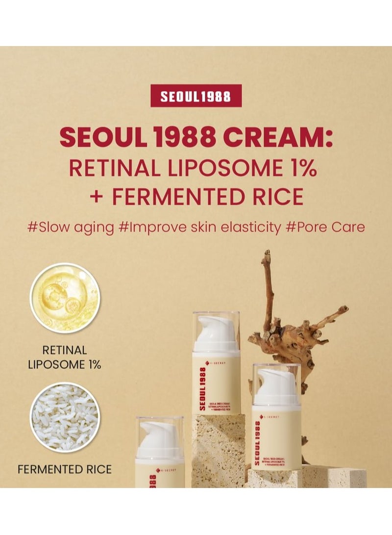 K-SECRET SEOUL 1988 Cream : Retinal Liposome 1% + Fermented Rice 50 ml - Image 2