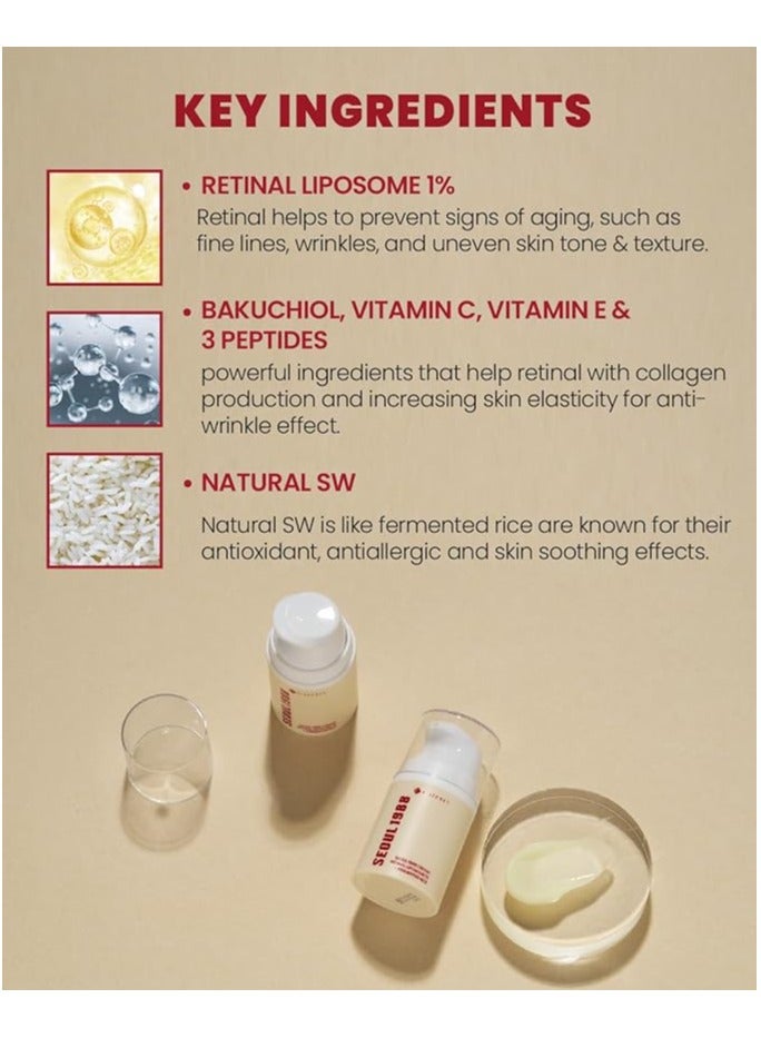 K-SECRET SEOUL 1988 Cream : Retinal Liposome 1% + Fermented Rice 50 ml - Image 5