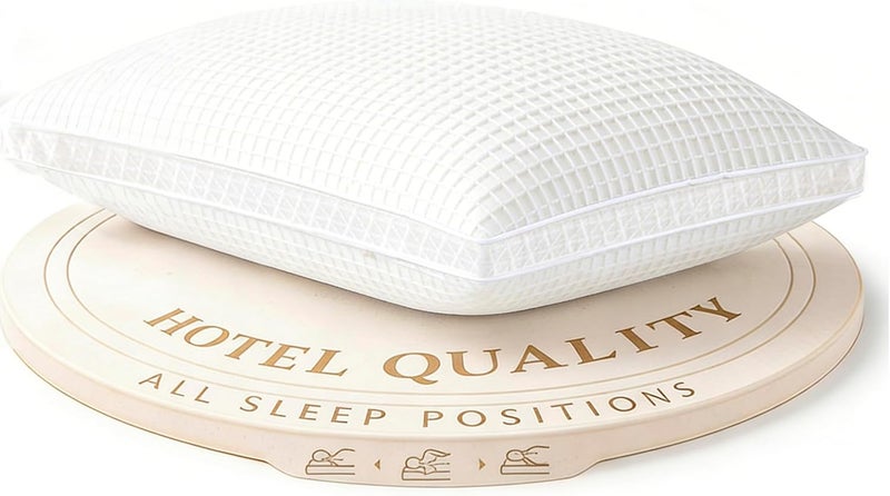 Bed Pillow for Sleeping,Queen Size Breathable and Soft with Hotel Quality, Gusseted Pillow Ergonomic Support for Back, Stomach or Side Sleeper 48x74cm - Image 1