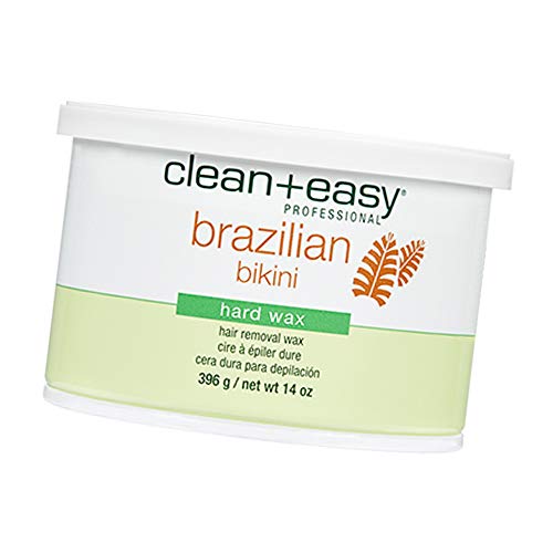 Clean + Easy Clean  Easy Brazilian Hard Wax Full Body Hair Removal For All Skin Types 14 oz - Image 1