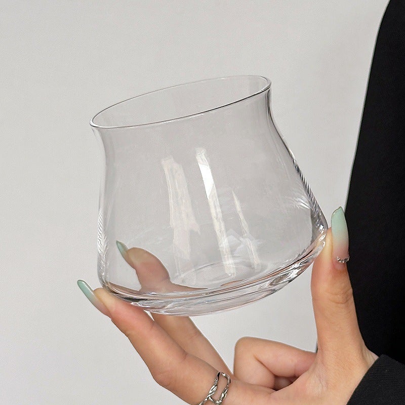 Retro Iced Americano Latte Flip-Top Coffee Cup - Simple Glass Design for Whiskey, Juice & Cold  Drinks - Image 3
