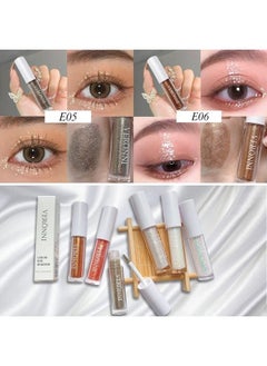 VERONNI Liquid Glitter Eyeshadow 6 Colors Metallic Glitter Shimmer Eye Shadow Makeup Kit Pigmented Quick Drying Waterproof Long Lasting Sparkling Eye Glitter Make Up  - Image 5