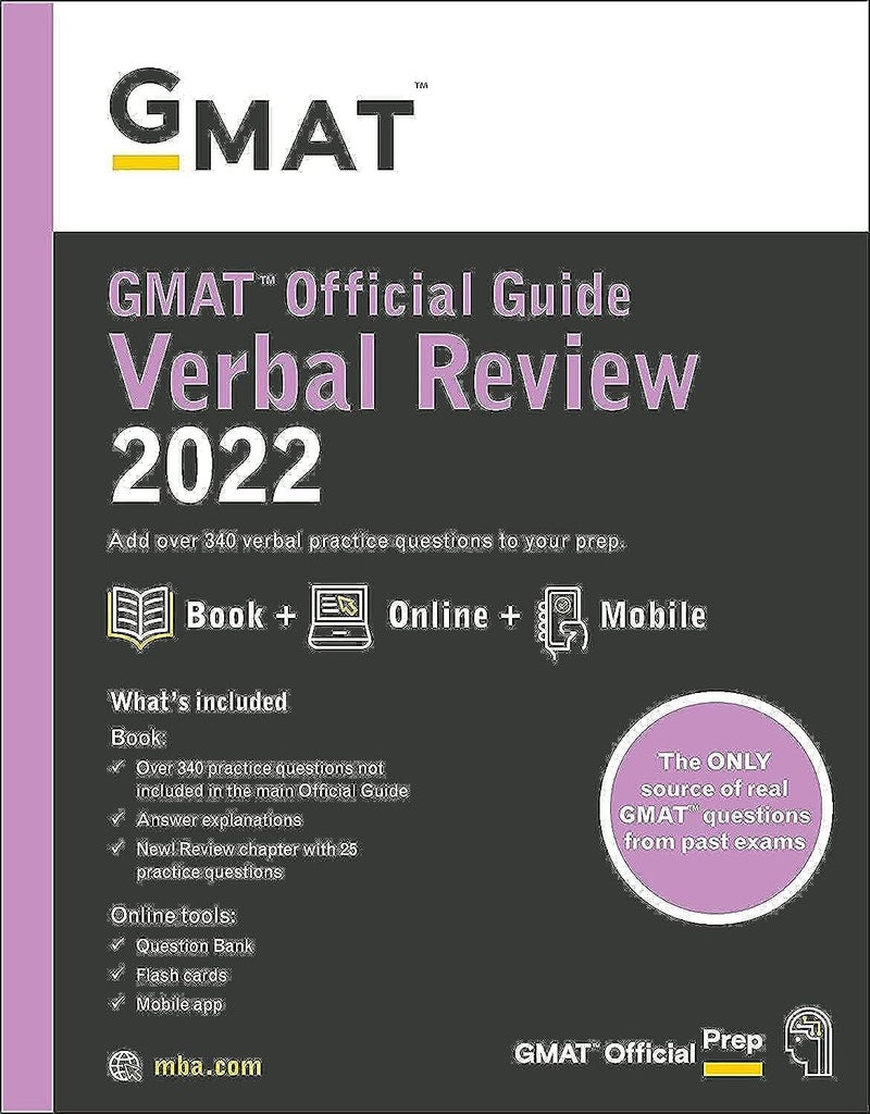GMAT Official Guide Verbal Review 2022: Book + Online Question Bank | Authored by GMAC (Graduate Management Admission Council) | Paperback | Published by Wiley & Sons, Limited, John