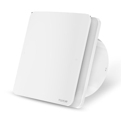 Polycab Freshly Prime Exhaust Fan 150mm (6 Inches) | BLDC Motor | 6W| Low Noise | 2100 RPM| Ideal for Bathroom,Kitchen | Easy to Clean | Installation-Round Cut (147mm) | 2 Years Warranty (White) - Image 1
