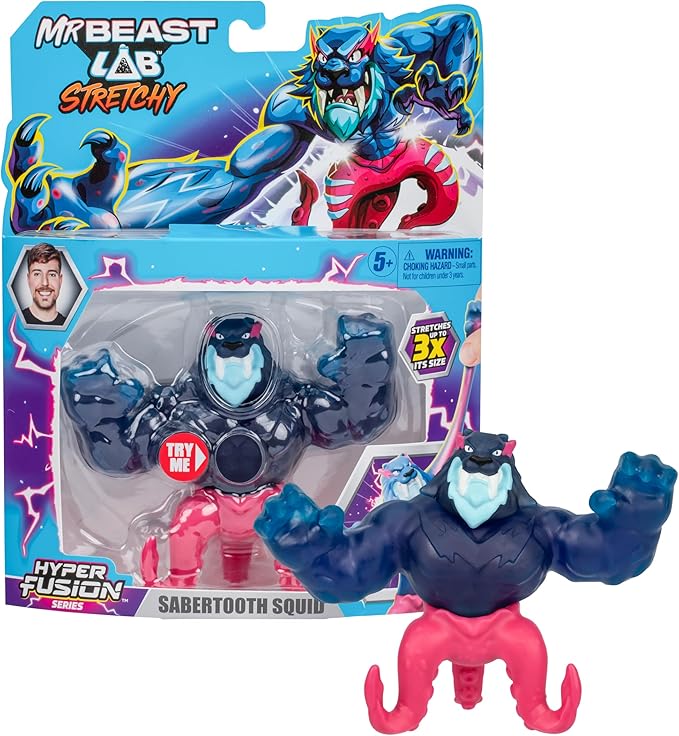 MRBEAST LAB S3 W1 STRETCHY HERO SABERTOOTH SQUID - Image 1