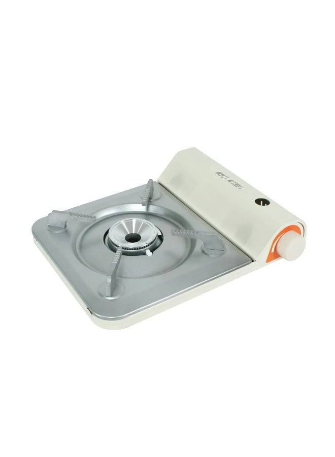 جرين ليون موقد محمول للاستخدام الخارجي بقوة 3.5 كيلو وات / التحكم في اللهب / الإشعال الإلكتروني / البوتان / الاحتراق المستمر لمدة 100 دقيقة / مدخنة رفيعة للغاية - بيج - Image 1