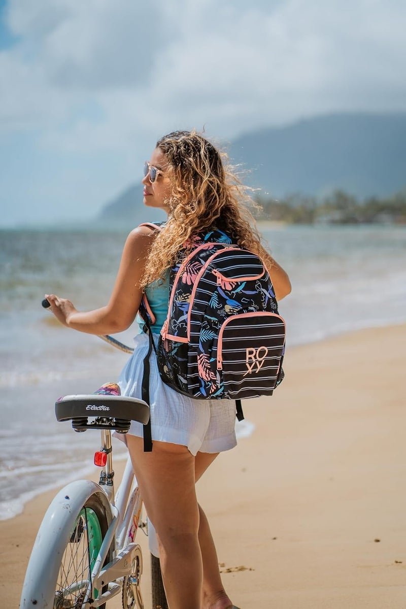 Roxy Womens Shadow Swell 24 L Medium Backpack Anthracite Island Escape One Size - Image 5