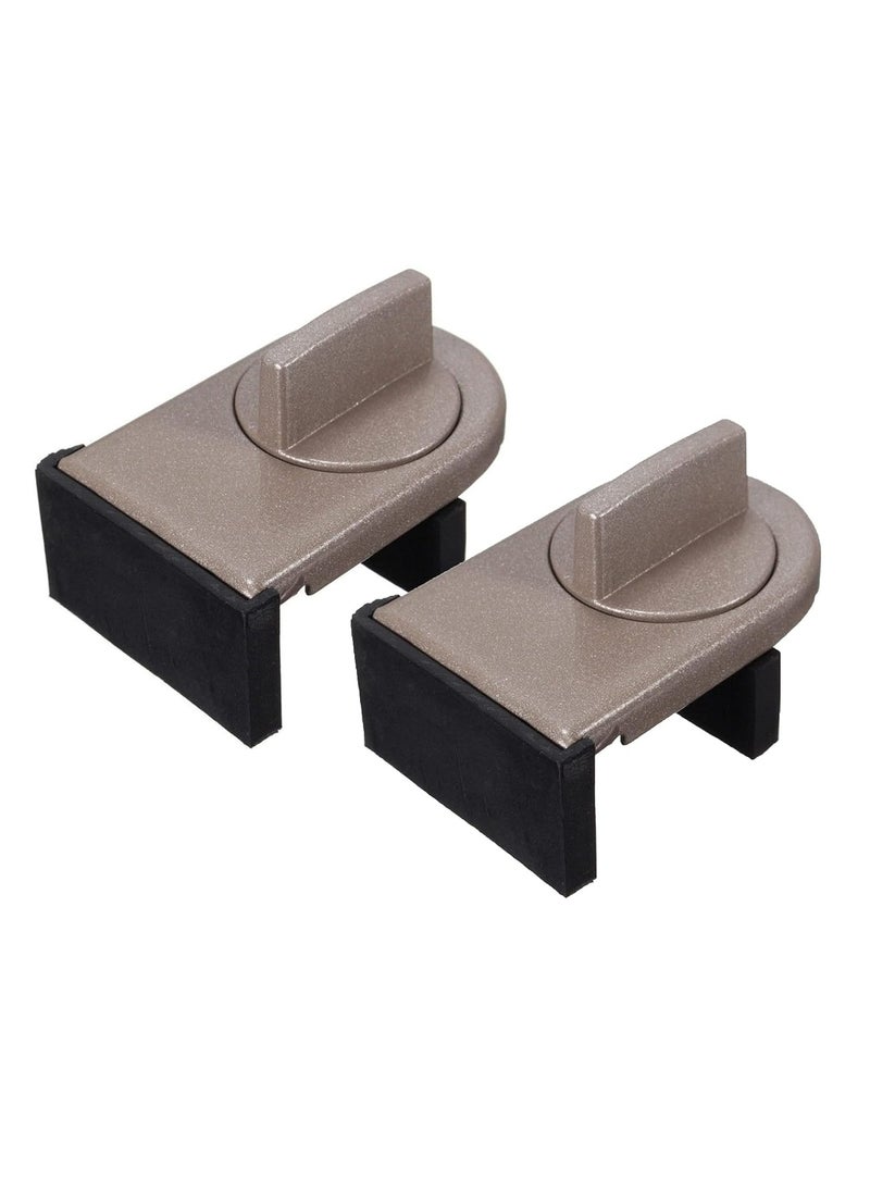 Oasisgalore 2 Pack Sliding Door Safety Lock Adjustable Sliding Door Child Safety Window Lock  - Image 1