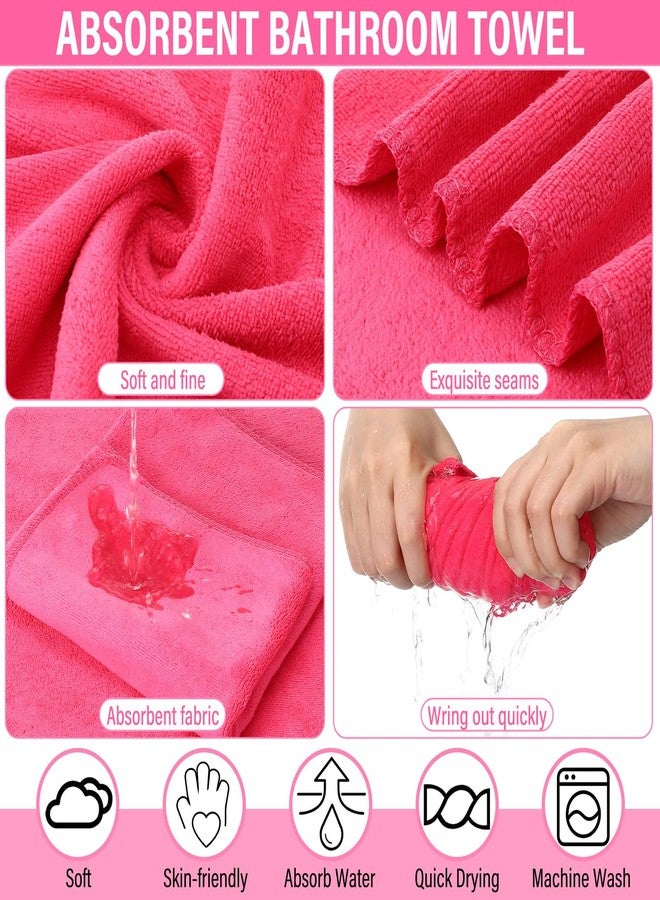 FillTouch 12 Pcs 15L Foldable Foot Soaking Tub Kit Portable Foot Bath Tub Foldable Foot Basin Bath Foot Tub for Soaking Feet with Towel and Storage Bag Soak Spa Bucket for Travel Camping(Rose Red) - Image 4
