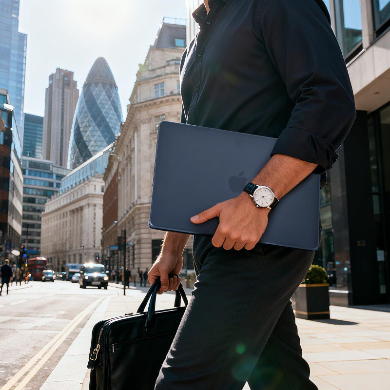 BlueSwan Matte Case for MacBook Pro 14 M5 M4 M3 M2 M1 Pro/Max 2026-2021, Compatible A3426 A3427 A3434 A3401 A3112 A2992 A2918 A2779 A2442, Hard Shell Protective Cover, Matte Midnight - Image 2