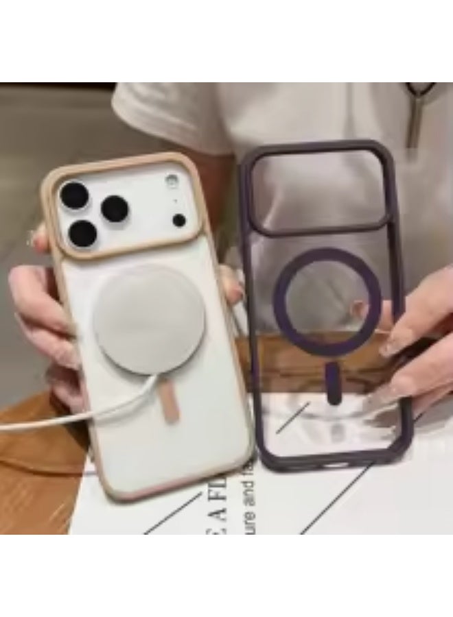 Magnetic Protective Case for iPhone 17 Pro for MagSafe [Matte Translucent Design with Color Contrasts] [Strong Magnet] 3m Drop Test Anti-Shock Protective Case for iPhone 17 Pro. - Image 2